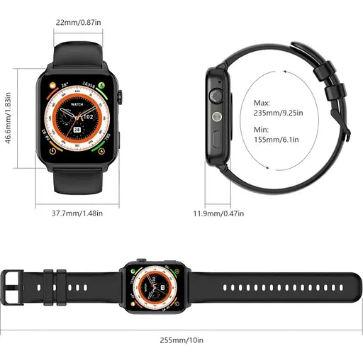 Смарт-часы Blackview R30 Max черный - фото 4