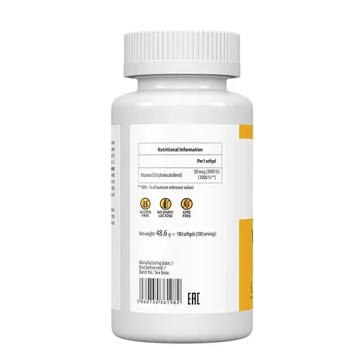 Холекальциферол VPLab UltraVit Vitamin D 2000 IU, 180 капсул - фото 3