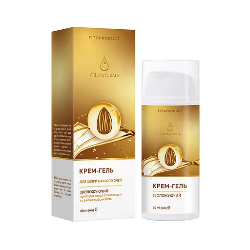 Крем-гель для шкіри навколо очей "Зволожуючий" з мигдальною олією, 30 мл