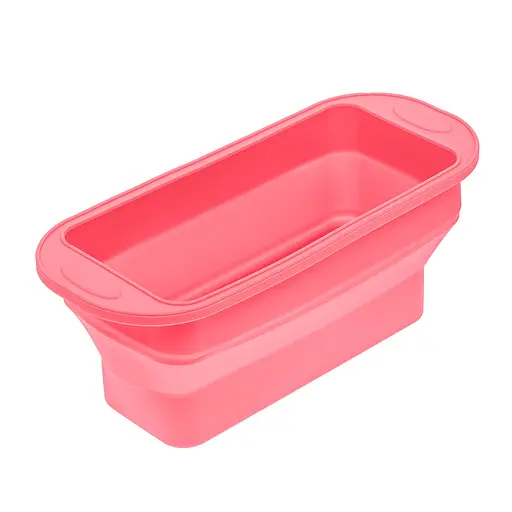 Форма для выпечки хлеба силиконовая 29.5х12.3х11 см, Profsil Розовый 86645 - фото 3
