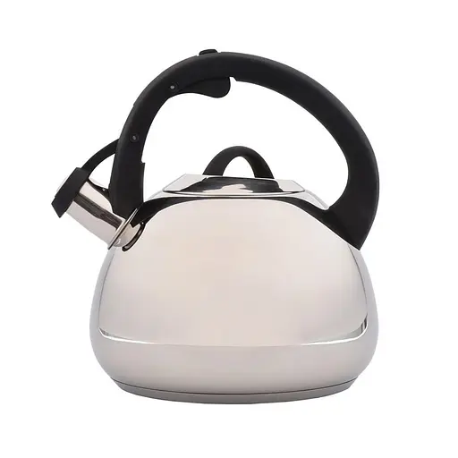 Чайник Lessner со свистком и нержавейкой черная ручка 3 л (49517) - фото 3