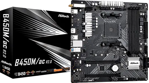 Материнська плата ASRock B450M/AC R2.0 Socket AM4