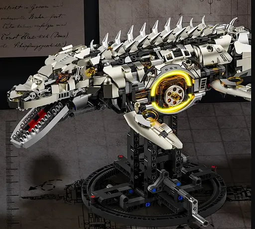 Конструктор динозавр MJI механічний МОЗАЗАВР  Mosasaurus Sea Dragon Technical Model  1413 деталей - фото 6