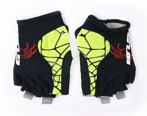 Велорукавиці GUB S036 з короткими пальцями L Black-Light Green (G0000704) - фото 3