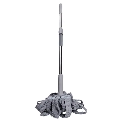Швабра-моп телескопічна Household HP-35015-13G для миття підлоги 134 см Сірий