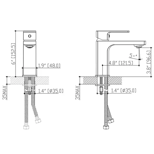 Змішувач для раковини Corso COMO BF-2A129C - фото 7