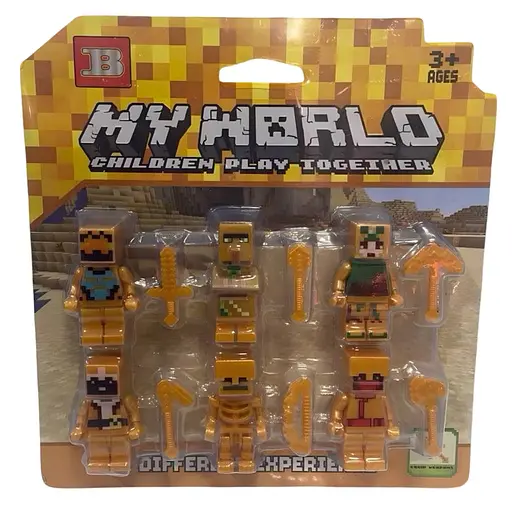 Коллекционный набор игровых фигурок "Minecraft" из 6 персонажей - фото 5