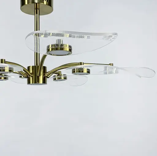 Стельова люстра з пелюстками з прозорого акрилу | Арт. C 11-850 | Line F - фото 6