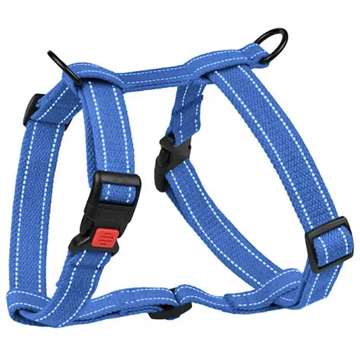 Шлея для собак Barksi Cotton Н-подібна L 40-58х44-78х2.5 см лазурно-синя - фото 2