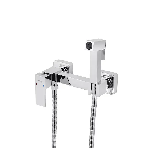 Смеситель для гигиенического душа открытого монтажа 150 мм Kroner KRP Edelstahl Kubus - CHR052, Хром - фото 3