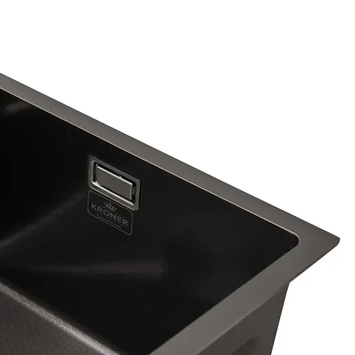 Кухонна мийка Kroner KRP Schwarze - SET7546ARTHM PVD (3.0/0.8 мм) CV033375, Чорний - фото 11