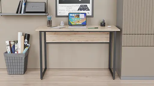 Компьютерный стол Ferrum-decor Коди 75x120x70 черный ДСП Дуб Сан-Марино 16мм (FRD-103774)