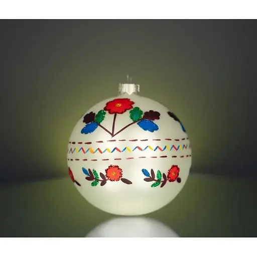 Набір ялинкових прикрас Різдвяні історії Код нації: Львівщина 3 кулі скло (4820001154856) - фото 7