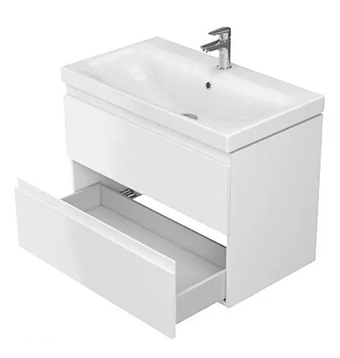 Тумба для ванной комнаты Cersanit CET В02 с умывальником Moduo Slim 50 см Белый UN509-040 30412 - фото 3