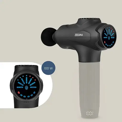 Масажний пістолет Zeegma Cure Black + чохол - фото 3