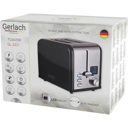 Тостер Gerlach 1100Вт GL 3221 Cream - фото 4