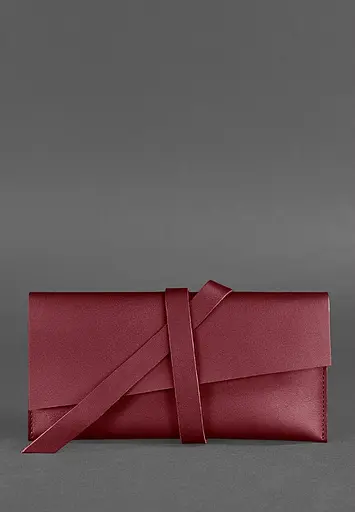 Кожаный тревел-кейс Voyager 1.2 бордовый Краст - фото 2