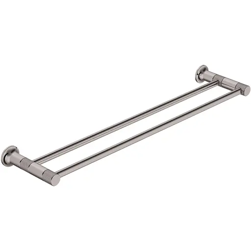 Тримач для рушника подвійний Imprese Brenta ZMK091908290 графітовий хром - фото 1