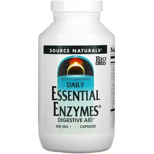 Натуральна добавка Source Naturals Daily Essential Enzymes 500 mg, 120 капсул