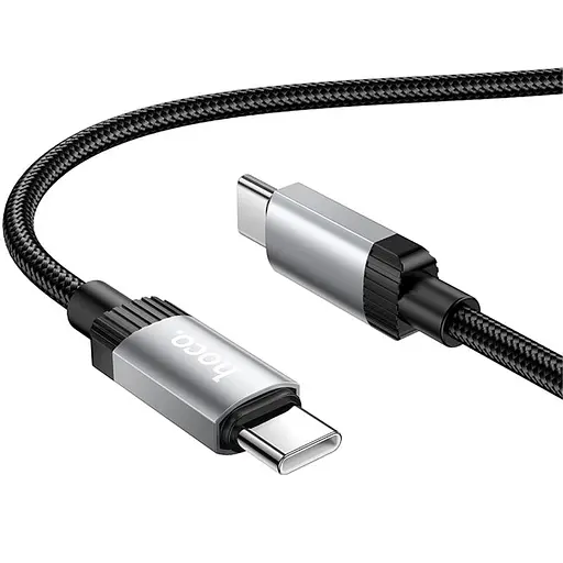 Дата кабель Hoco X117 Star Type-C to Type-C 60W (1m) Black - фото 2