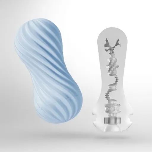 Мастурбатор Tenga Flex пузырьки синего - фото 2