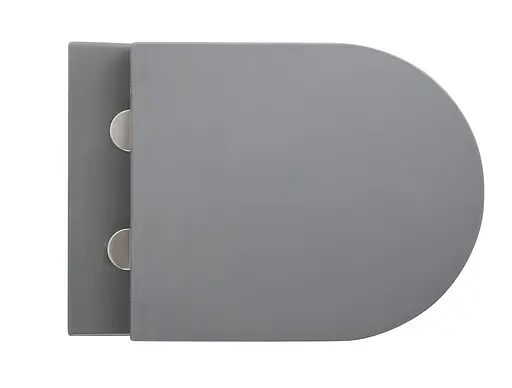 Унитаз подвесной Mixxus Premium Topper-0303-R gray 495x370x350 мм Rimless MP6657, Графит - фото 3