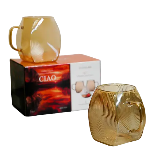 Набор чашек Vittora Ciao из боросиликатного стекла 2 шт. 400 мл (135075) - фото 2