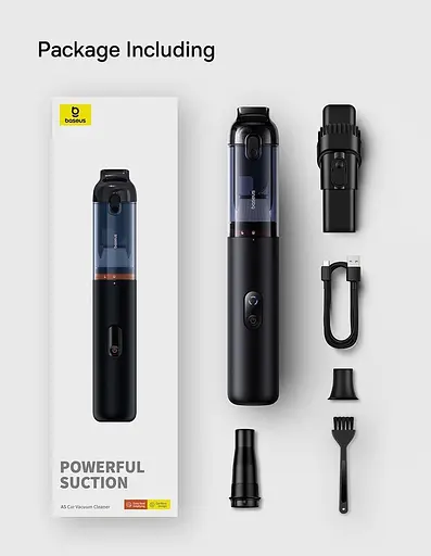 Беспроводной пылесос автомобильный Baseus A5 Air Car Vacuum Cleaner 12000pa (C30459500111-02) - фото 10