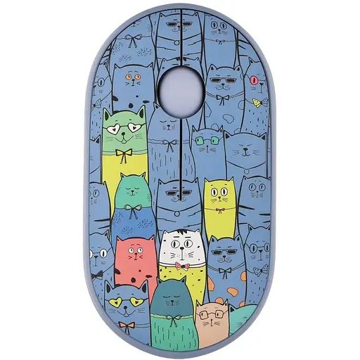 Мышка 2E MF300 PETSCATS Silent Wireless/Bluetooth Blue (2E-MF300WPETSBL) - фото 1