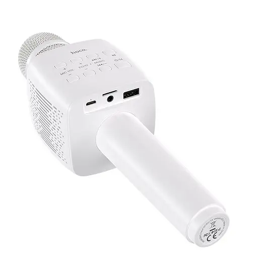 Микрофон с караоке Hoco BK5 Contado (White) [54495] - фото 3
