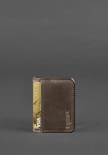 Кожаная обложка для ID-паспорта и водительского заседания 4.1 темно-коричневая с гербом - фото 5