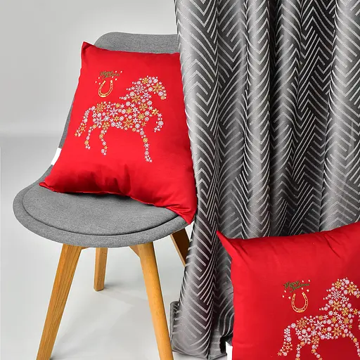 Подушка декоративна Ideia Коник Щастя різдвяна 50х50 см (8-36164*001) - фото 6