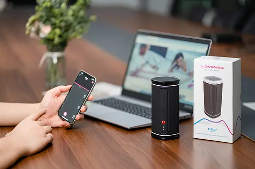 Мастурбатор Lovense Calor, 15,9 см (чорний) - фото 6