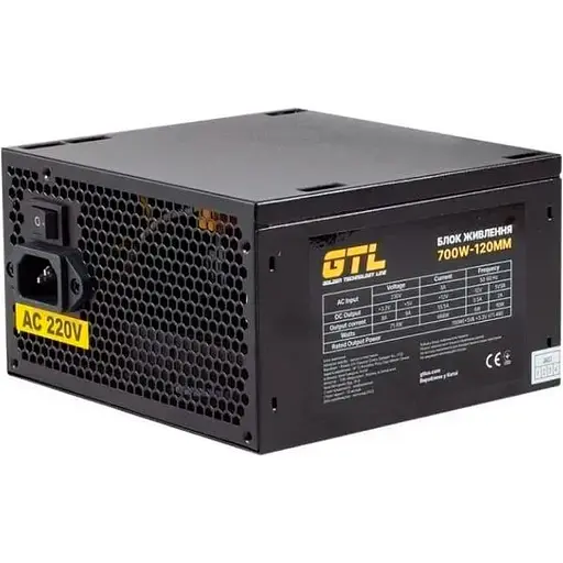 Блок живлення GTL 700W Black (GTL-700-120) - фото 1