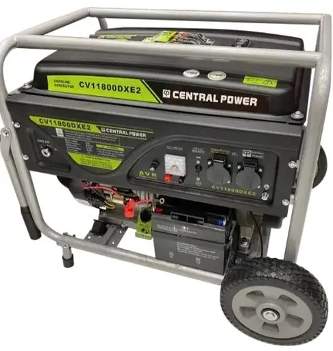 Генератор бензиновий Central Power CV13800DXE2 8 кВт 1-фазний з електростартером - фото 2