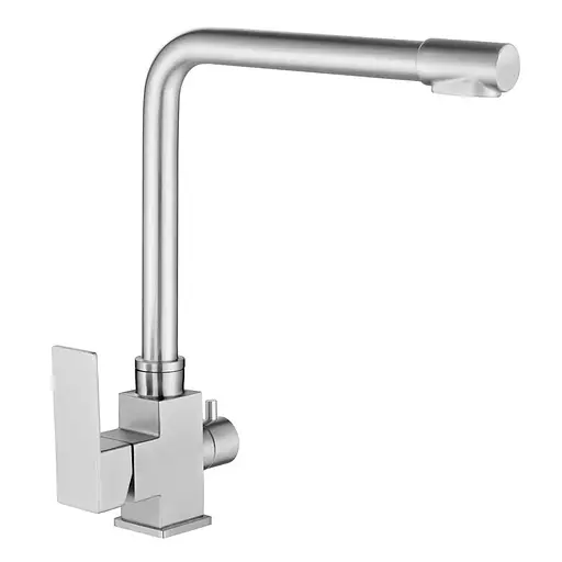 Смеситель для кухни на две воды Mixxus KUB-021 MI5864 Нержавеющая сталь - фото 1