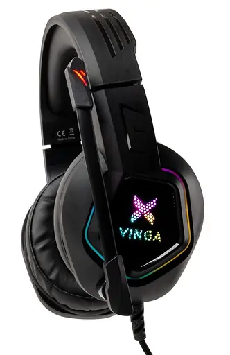Игровая гарнитура Vinga HSCU-160 Gaming LED Black (HSCU-160) - фото 3