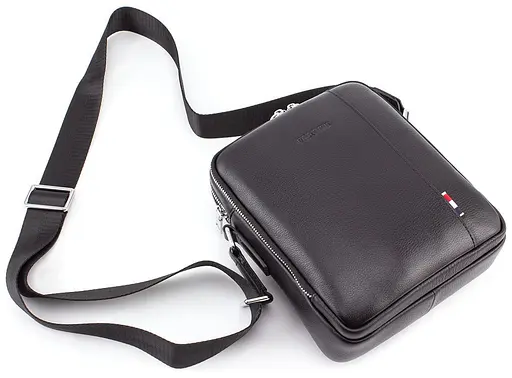 Чоловіча шкіряна сумка месенджер Marco Coverna 24х20х7 см sum0022242 - фото 6