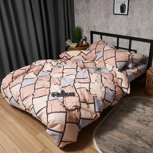 Комплект постельного белья Moon&Star Бязь Gold Люкс Cozy Puzzle Полуторный 143х210 наволочки 4х50х70 - фото 4