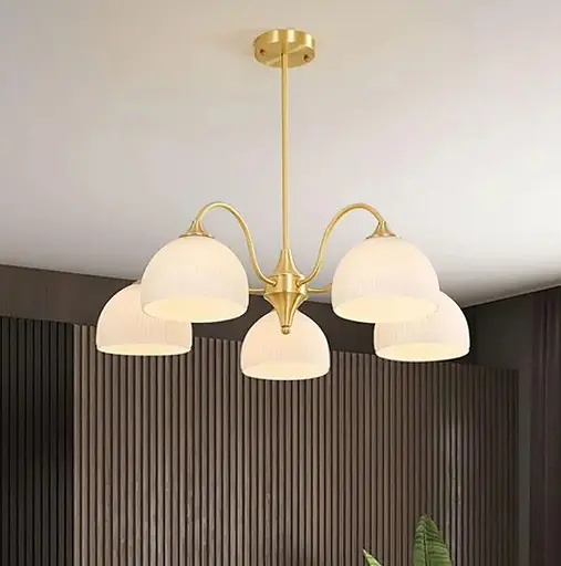 Светодиодная люстра Соната 5015 (Золотая) на 6 плафонов