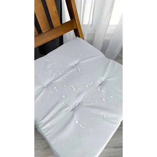 Водовідштовхувальна подушка на стілець Сірий однотонний (2 шт.) - фото 5