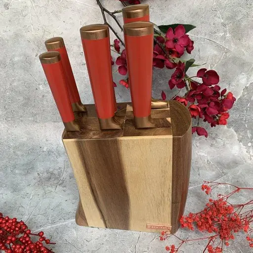 Набор ножей Edenberg 7 предметов красный (EB-11029)