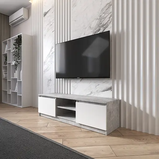 Тумба під телевізор Vays R-14, з відкритою нішею, ЛДСП, 140×40×40 см - для вітальні та спальні, під ТВ - фото 9