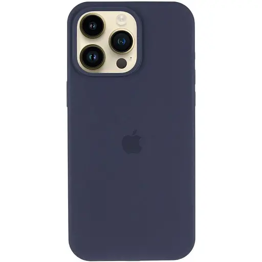 Чохол Silicone Case AA Logo with MagSafe для Apple iPhone 14 Pro Max 6.7 Темно-синій/Midnight blue - фото 2
