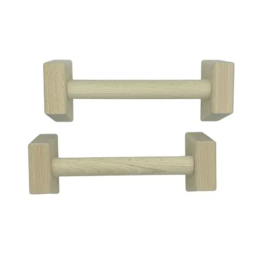 Паралетсы, упоры для отжимания деревянные Wood Gym Push Up NE-WD-40 из бука 40 см 2 шт - фото 3