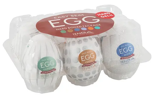 Набор мастурбаторов Tenga Egg Hard Boild Pack 6 шт. белый - фото 10