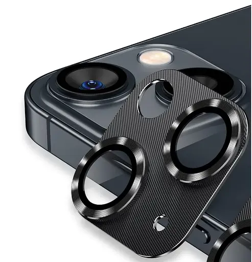 Захисне скло на камеру DK для Apple iPhone 13 mini CD Metal Armor 017840 black - фото 2
