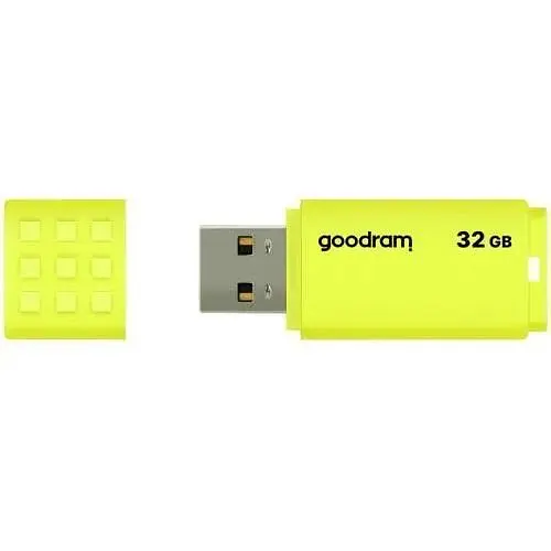 Флеш накопитель USB 64Gb Goodram UME2 желтый USB 2.0 до 20/5 МБ/с (UME2-0640Y0R11) - фото 1
