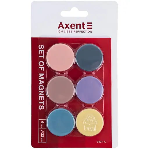 Набір магнітів Axent Morandi 32 мм 6 шт. (9827-А)