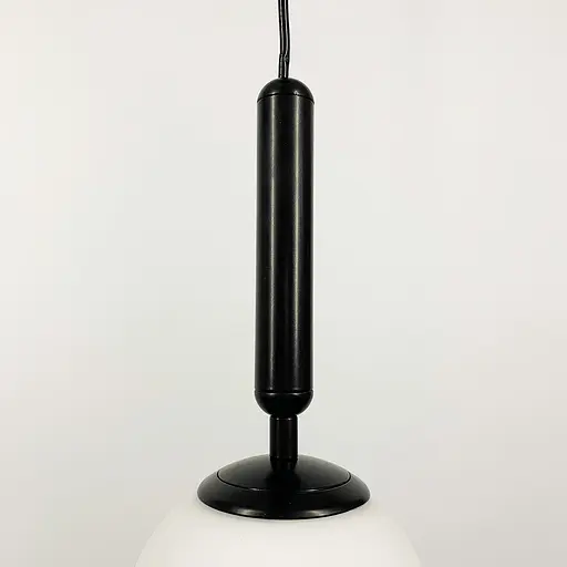 Підвісний чорний світильник з білим плафоном | Арт. A 345/1 BK | Line F - фото 3
